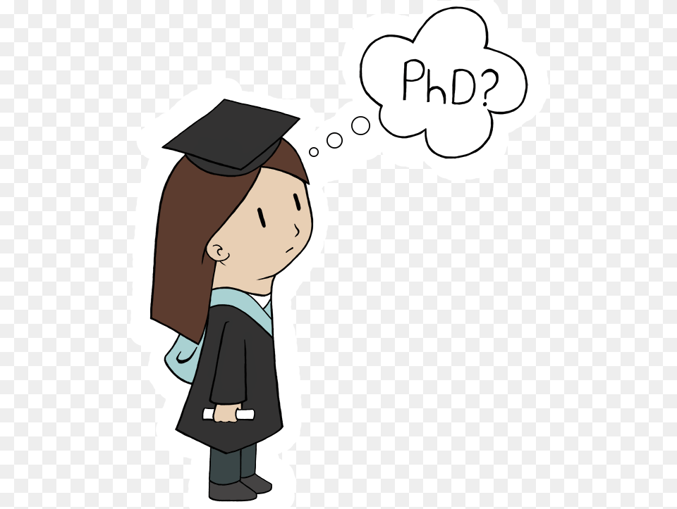 Thinking About Starting A Ph Doctorate Degree Clipart, Graduation, People, Person, Baby Free Png Download