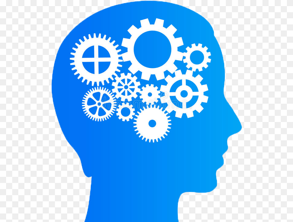 Thinking Brain Gears Vector Illustration Brain Men Vs Women, Machine, Gear, Adult, Bride Png