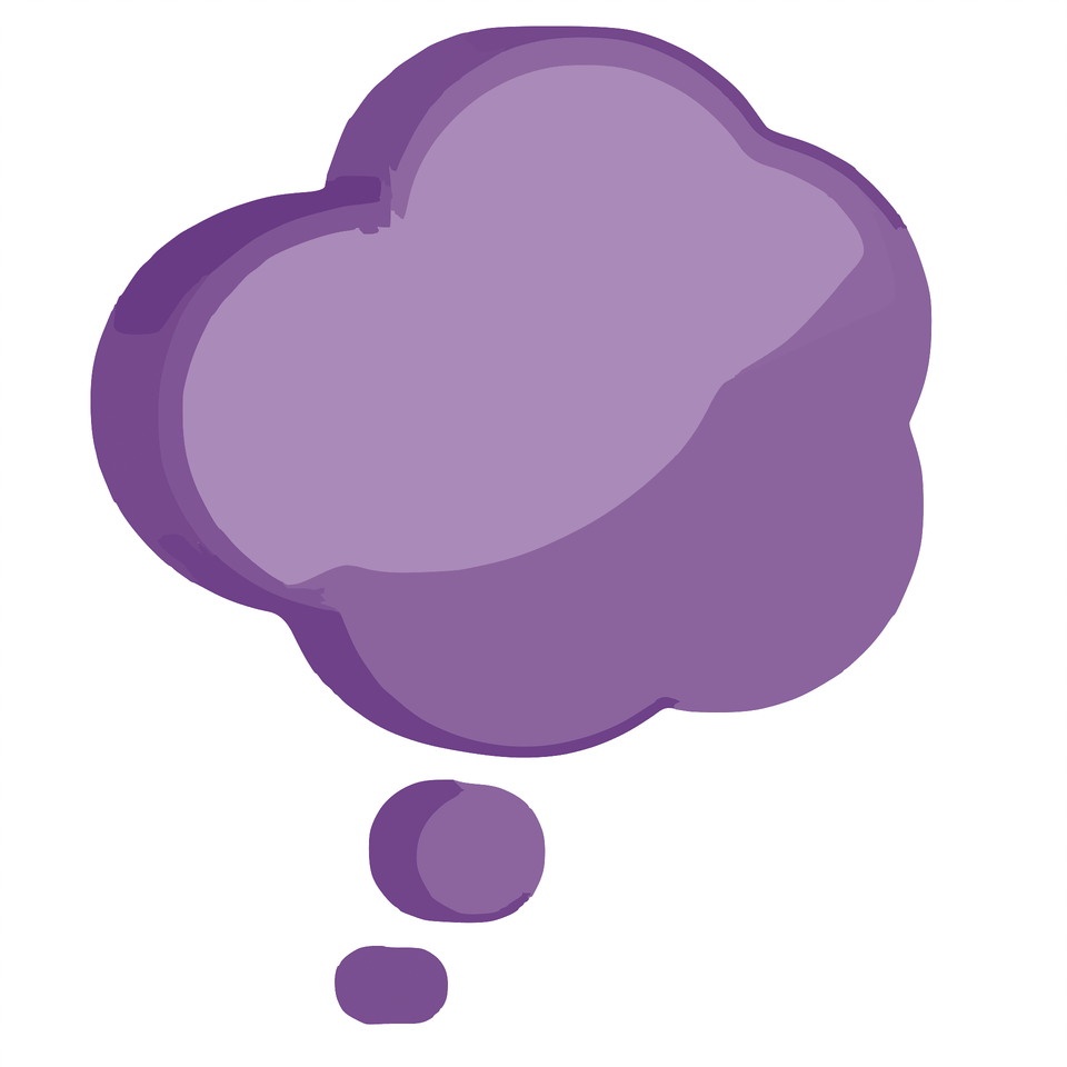 Thinking Clipart, Purple, Balloon Free Png Download