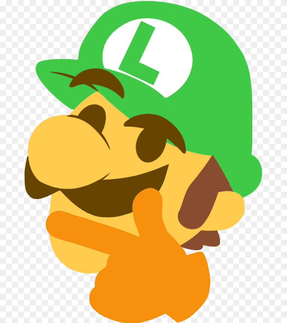 Thinking Emoji Discord Emoji Luigi Emoji, Baby, Person Free Transparent Png