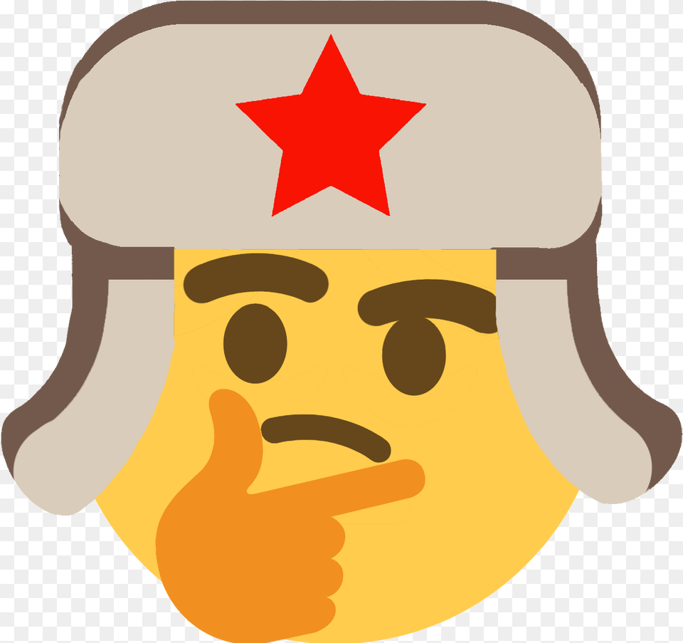 Thinking Emoji Discord Emoji Soviet Emoji, Star Symbol, Symbol, Clothing, Hat Free Png