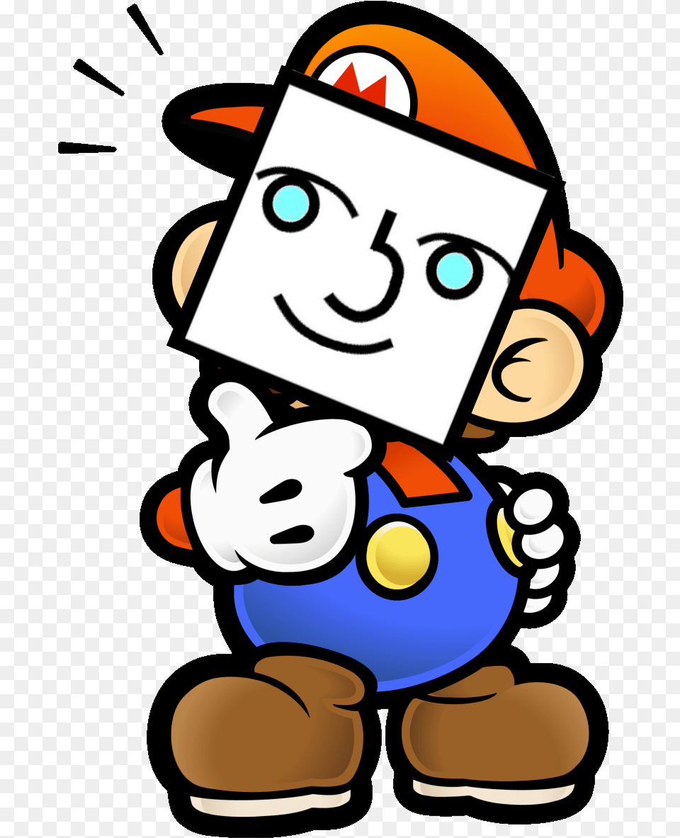 Thinking Emoji Discord Emoji Transparent Paper Mario Thinking, Baby, Person, Face, Head Png Image