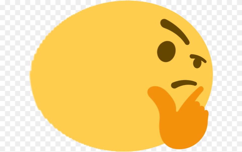 Thinking Emoji Download Discord Thinking Emoji, Face, Head, Person, Food Png Image