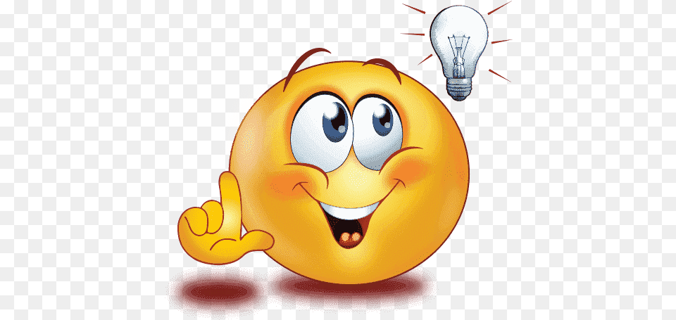 Thinking Emoji Stickers For Whatsapp Like Thumbs Up Emoji, Light, Lightbulb, Ball, Sport Free Png