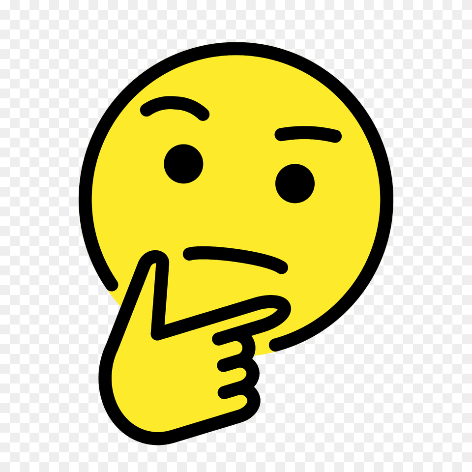 Thinking Face Emoji Clipart, Light, Person, Head, Lightbulb Png Image