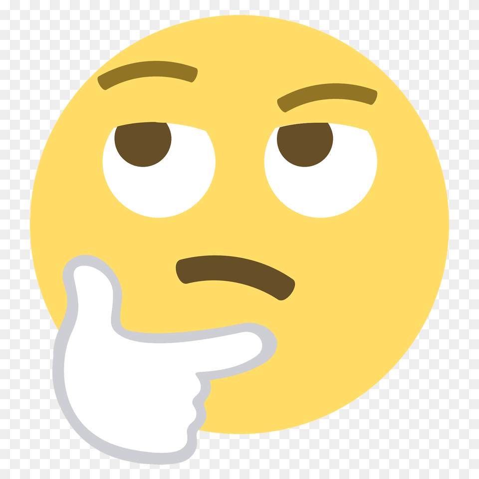 Thinking Face Emoji Clipart Png