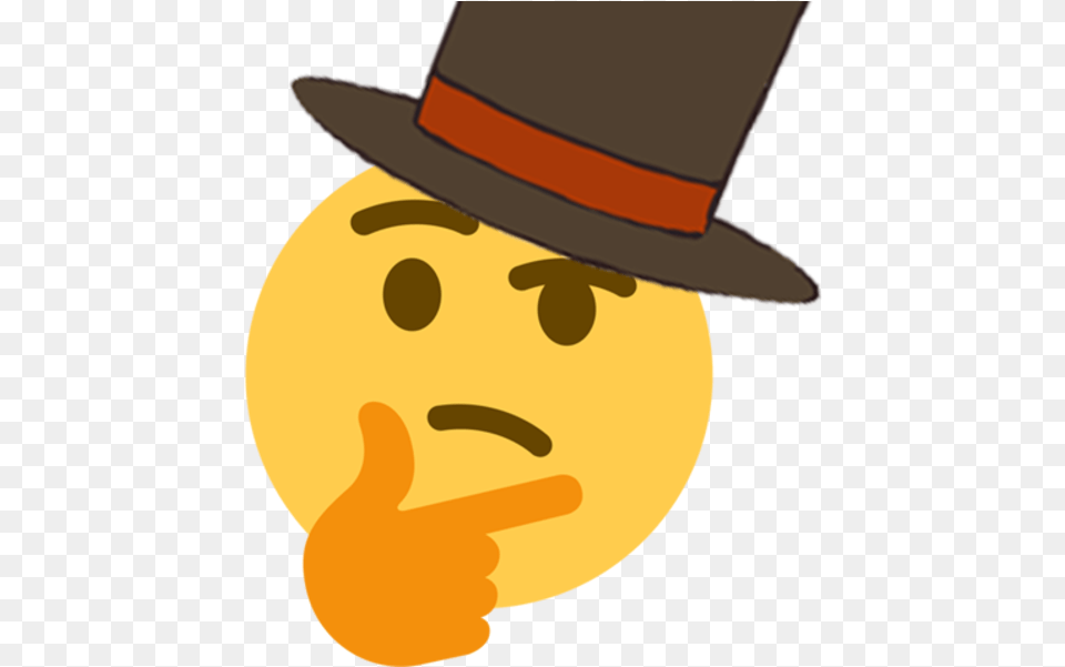 Thinking Face Emoji Discord Thinking Emoji, Clothing, Hat, Outdoors, Nature Png