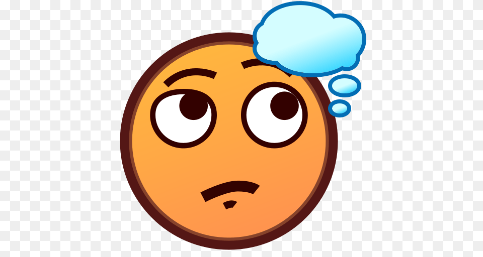 Thinking Face Emoji For Facebook Email Sms Id Emoji, Food, Sweets, Head, Person Free Transparent Png