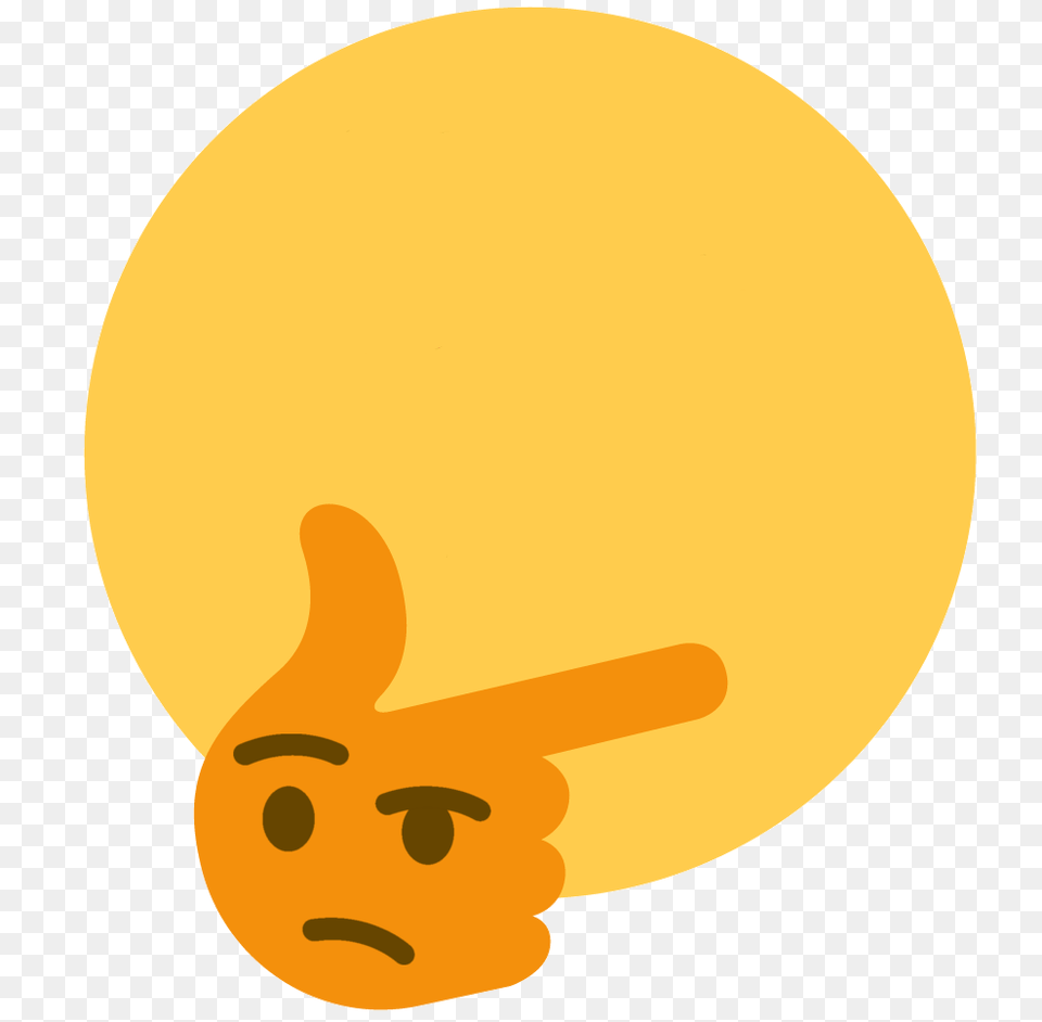 Thinking Face Emoji Meme, Astronomy, Moon, Nature, Night Free Png Download