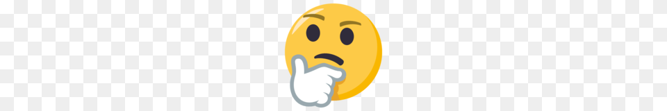 Thinking Face Emoji On Emojione Free Png Download
