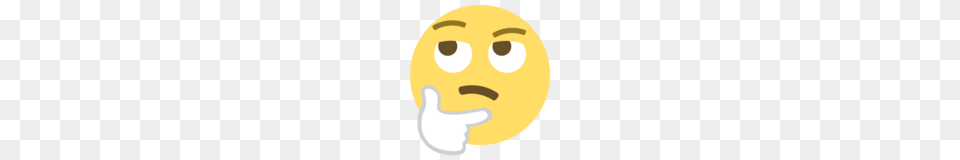 Thinking Face Emoji On Emojione, Astronomy, Moon, Nature, Night Png