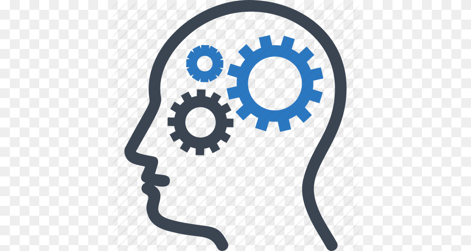 Thinking Head Icon, Machine, Gear, Blackboard, Spoke Free Png