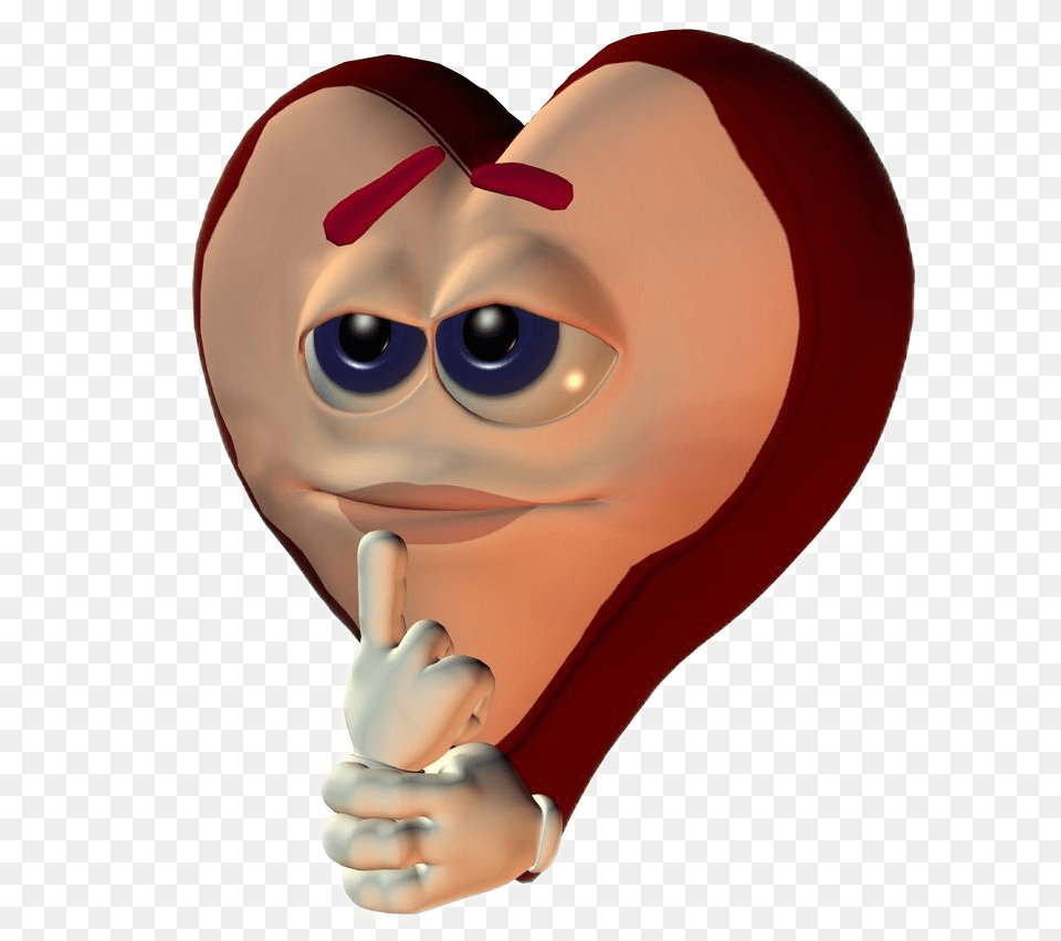Thinking Hot Funny Lol Heart Dankmeme Emoji Cartoon, Body Part, Finger, Hand, Person Png Image