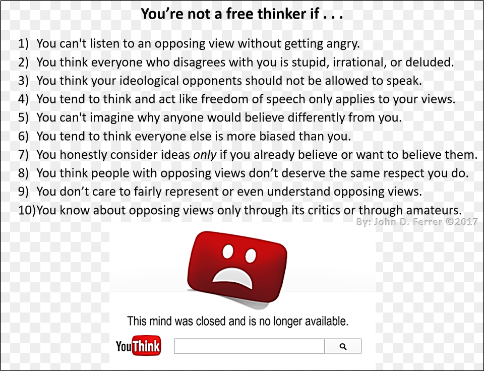 Thinking In The Wider Sense Of The Phrase Does Thinker Free Png Download
