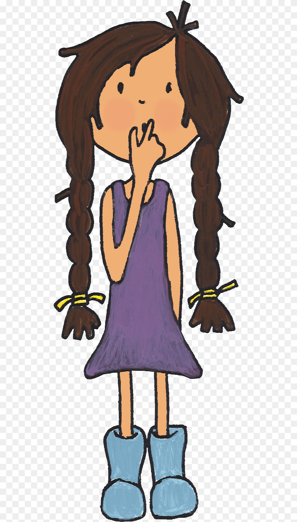 Thinking Katie Cartoon, Person, Face, Head Free Transparent Png