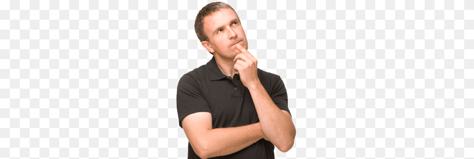 Thinking Man, Head, Person, Face, Photography Png Image
