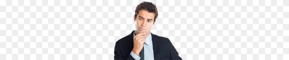 Thinking Man, Formal Wear, Person, Face, Head Free Png Download