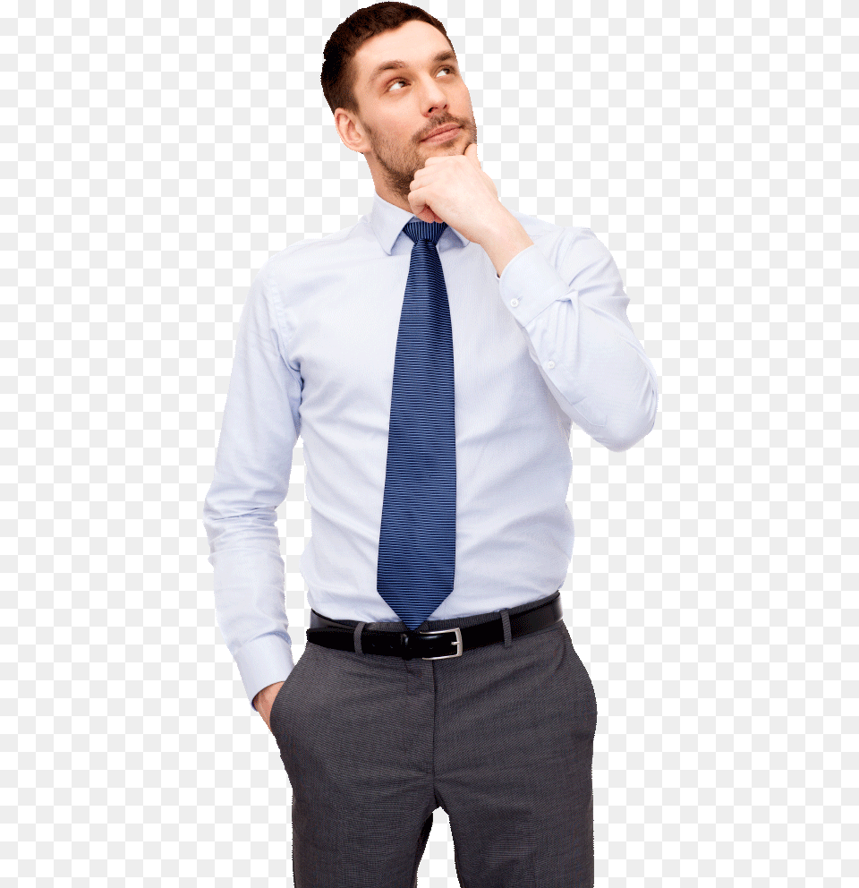 Thinking Man, Accessories, Shirt, Necktie, Tie Free Png Download