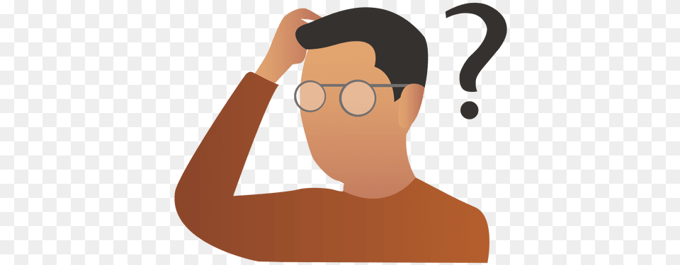 Thinking Man Clipart Transparent Pngbg Difference Between Logical And Bitwise Operator, Accessories, Glasses, Face, Head Free Png Download