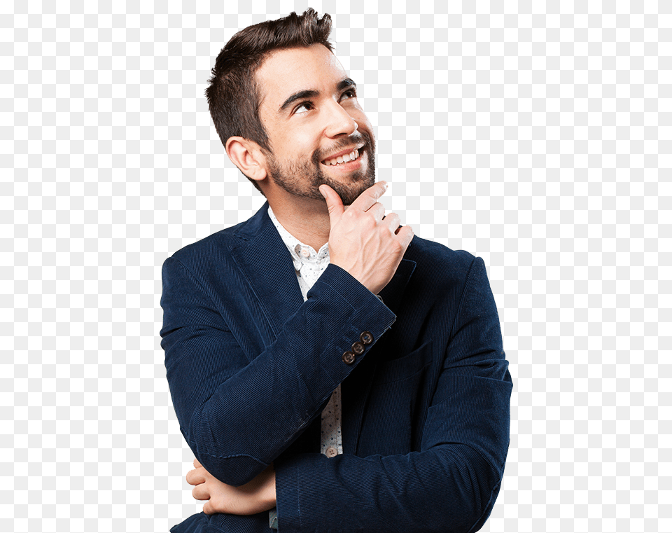 Thinking Man Man, Accessories, Smile, Portrait, Photography Free Png