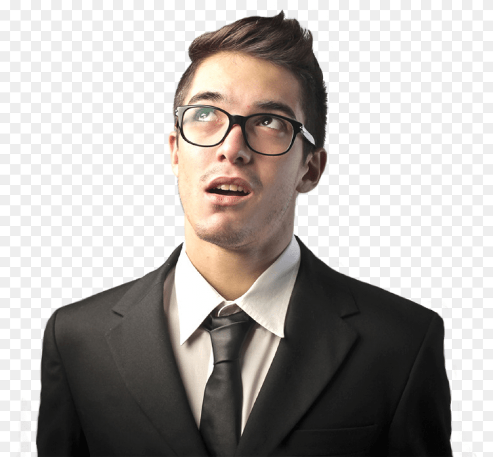 Thinking Man Man Thinking, Accessories, Tie, Suit, Portrait Free Png Download