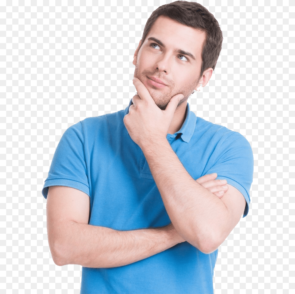 Thinking Man Picture Thinking Man, Male, Adult, Person, Face Free Png Download
