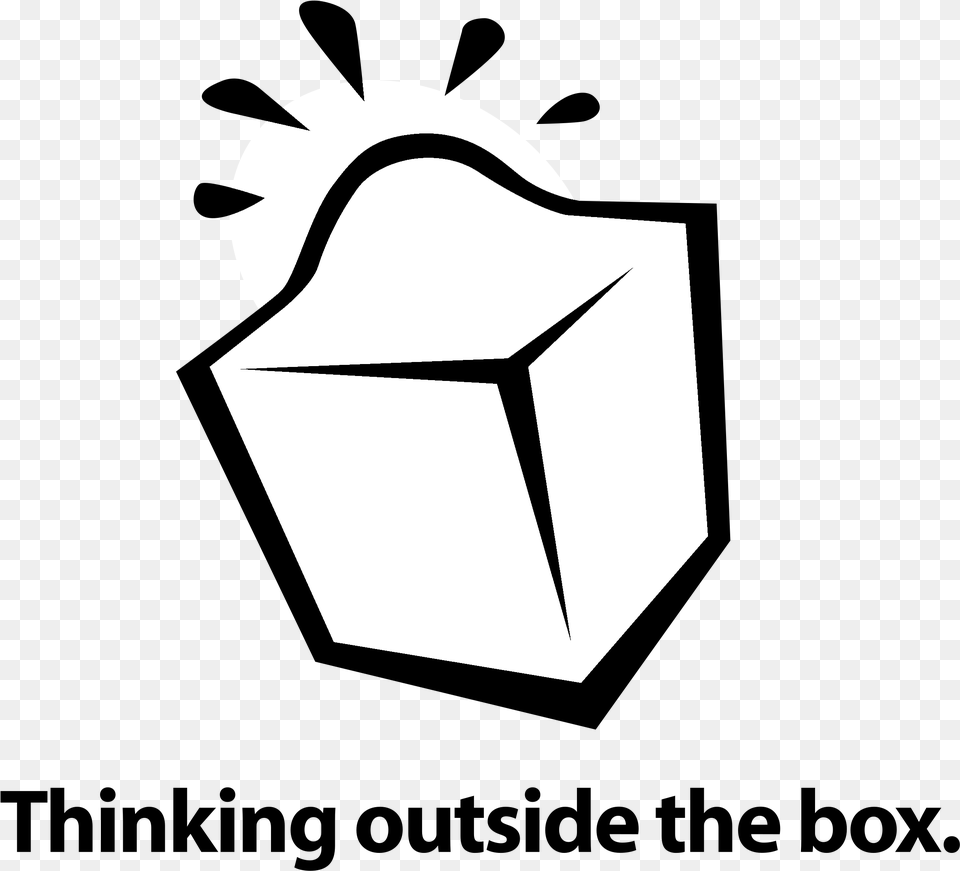 Thinking Out Of The Box Gif Image Thinking Out Of The Box Logos, Stencil, Cardboard, Carton Free Transparent Png