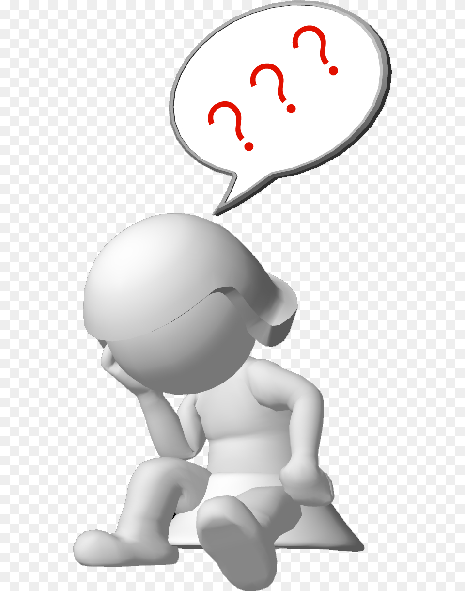 Thinking Person Brain Question Mark Reflection Clip Art, Baby, Helmet, Alien Free Png