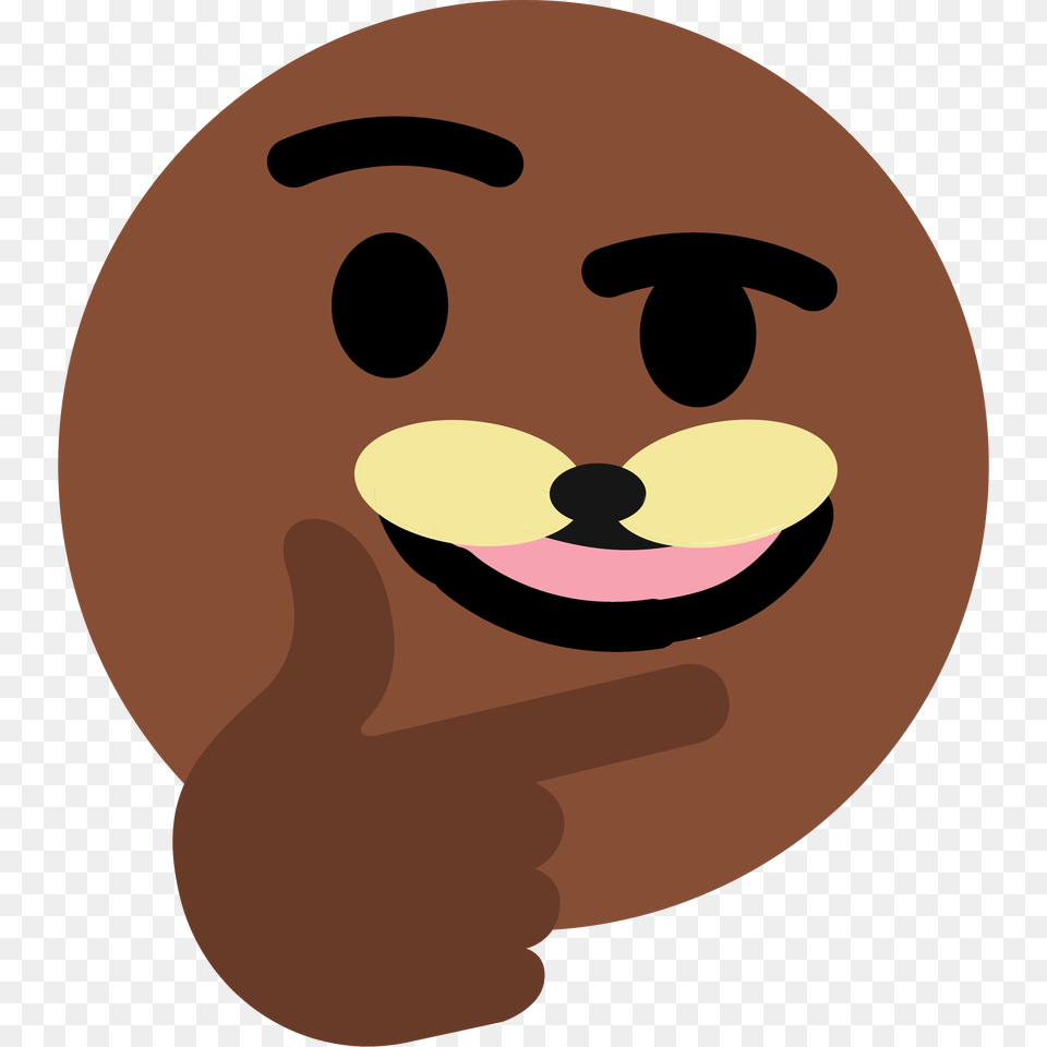 Thinking Spurdo Thinking Face Emoji Know Your Meme, Food, Sweets, Disk Png Image