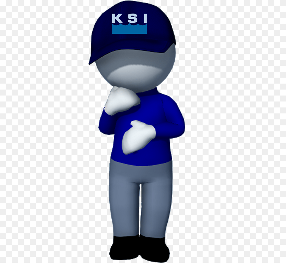 Thinking With Ksi Cartoon, Baby, Person, Cap, Clothing Free Transparent Png