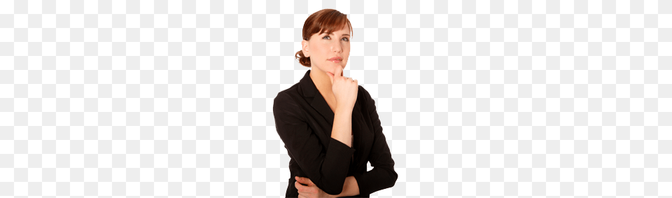 Thinking Woman, Adult, Sleeve, Portrait, Photography Free Png Download