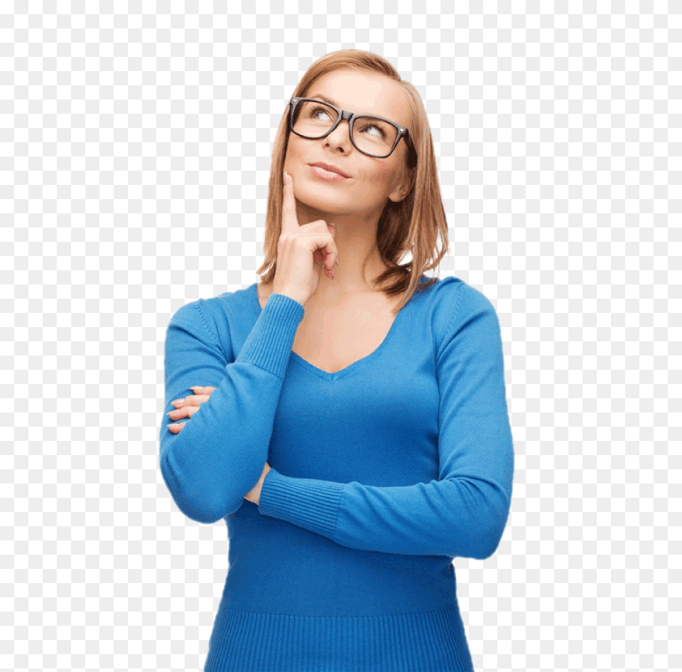 Thinking Woman, Adult, Sleeve, Person, Long Sleeve Png