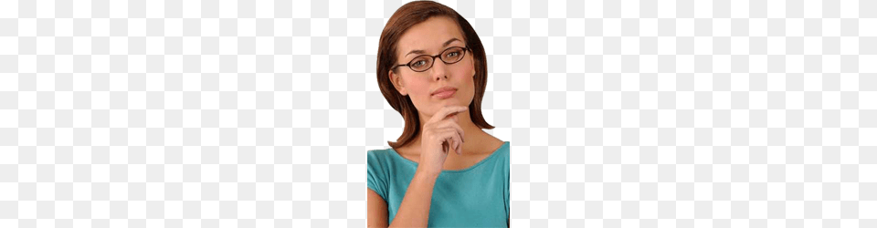 Thinking Woman, Head, Portrait, Photography, Face Png Image