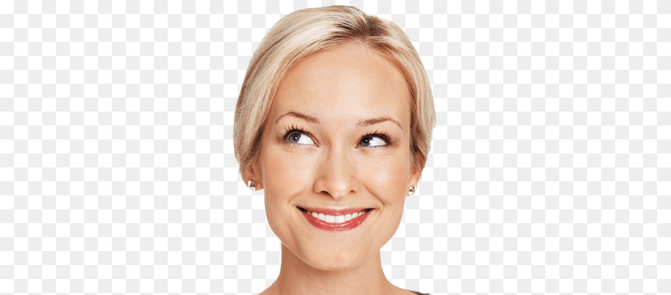 Thinking Woman, Smile, Person, Head, Happy Free Png Download
