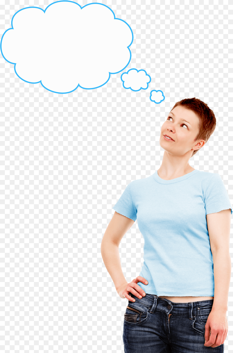 Thinking Woman Transparent Picture They39re Off To School Now, Pants, Clothing, T-shirt, Sleeve Png Image