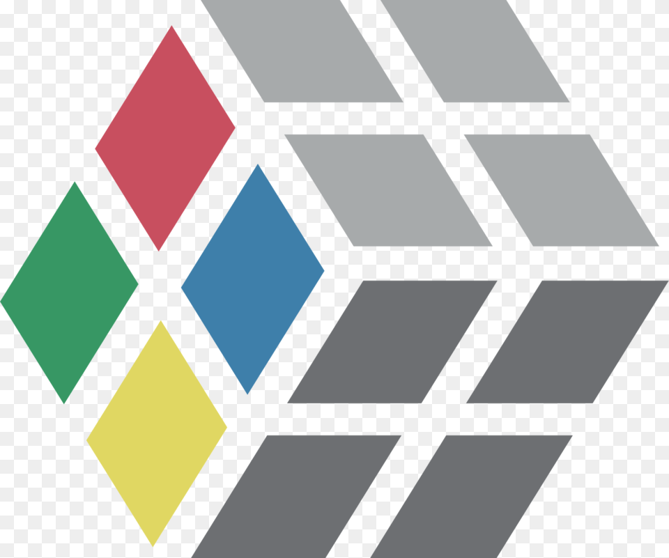 Thinkrubix Logoicon Digital Primary Trim2 Graphic Design, Toy, Cross, Symbol, Rubix Cube Free Transparent Png