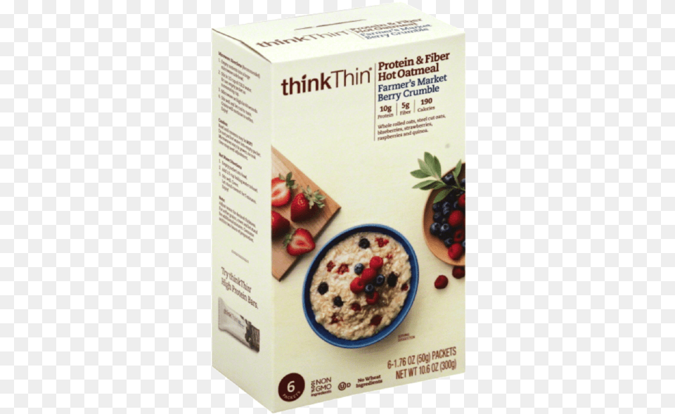 Thinkthin Llc, Breakfast, Food, Oatmeal, Berry Free Png