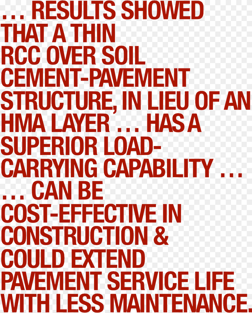 Thinner Lighter Layer Rcc Pavement Cost Effective Afl Sportsready, Text Png Image