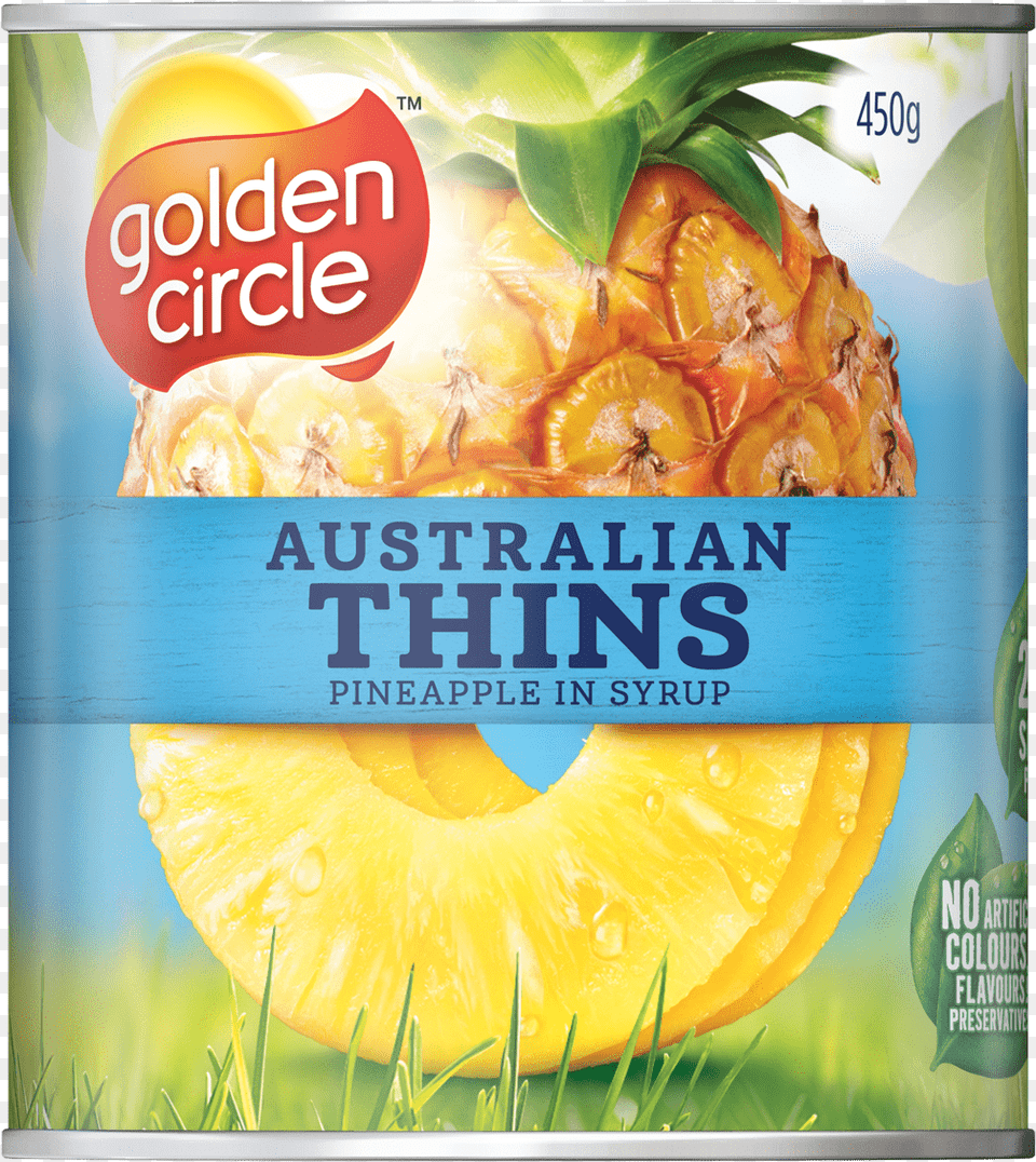 Thins In Syrup 450gm Golden Circle Pineapple Pieces, Food, Fruit, Plant, Produce Free Transparent Png
