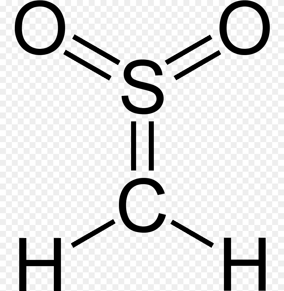 Thioformaldehyde Ss Dioxide 2d Formaldehyde, Gray Png