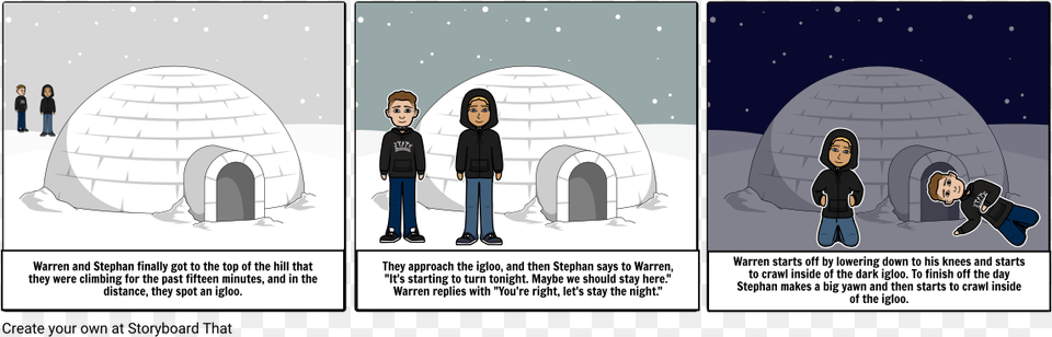 Third Person Comic, Nature, Outdoors, Igloo, Snow Free Transparent Png