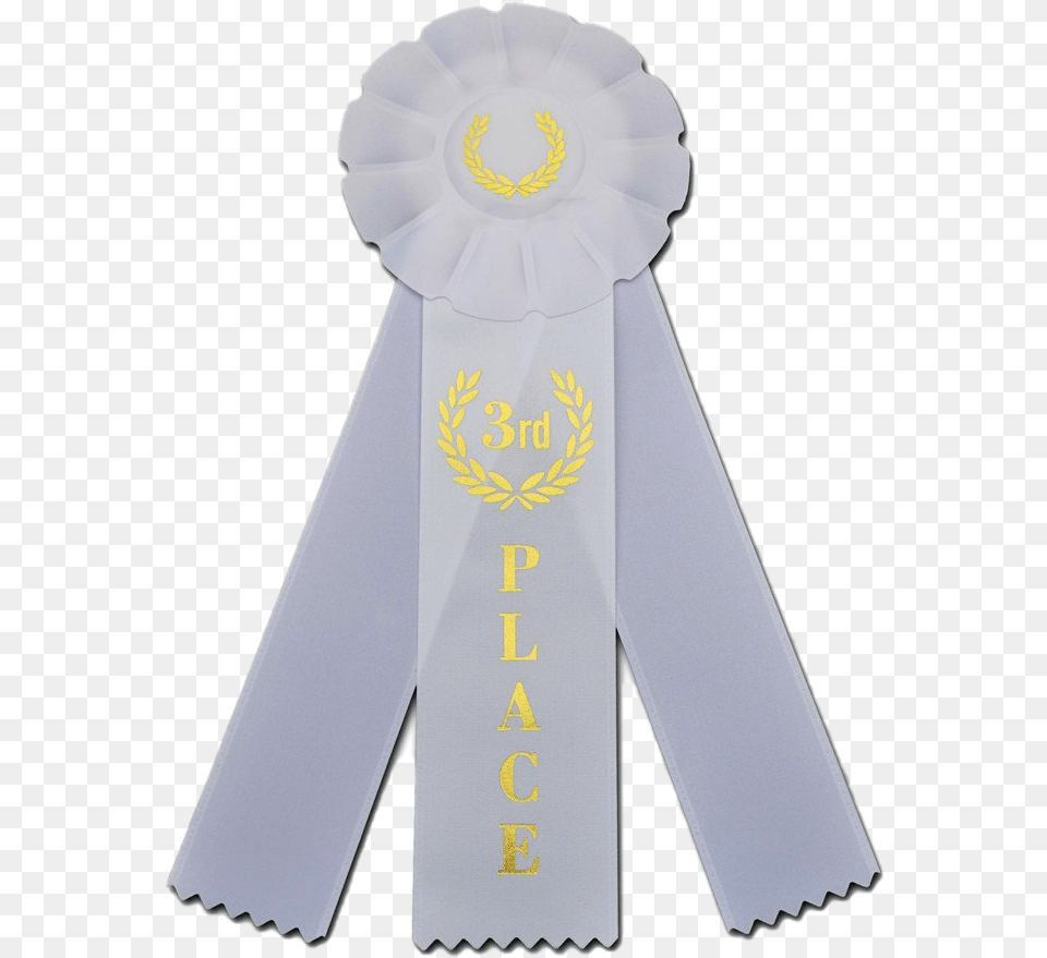 Third Place Ribbon Transparent All Third Place Fair Ribbon, Clothing, Scarf, Stole, Blade Free Png Download