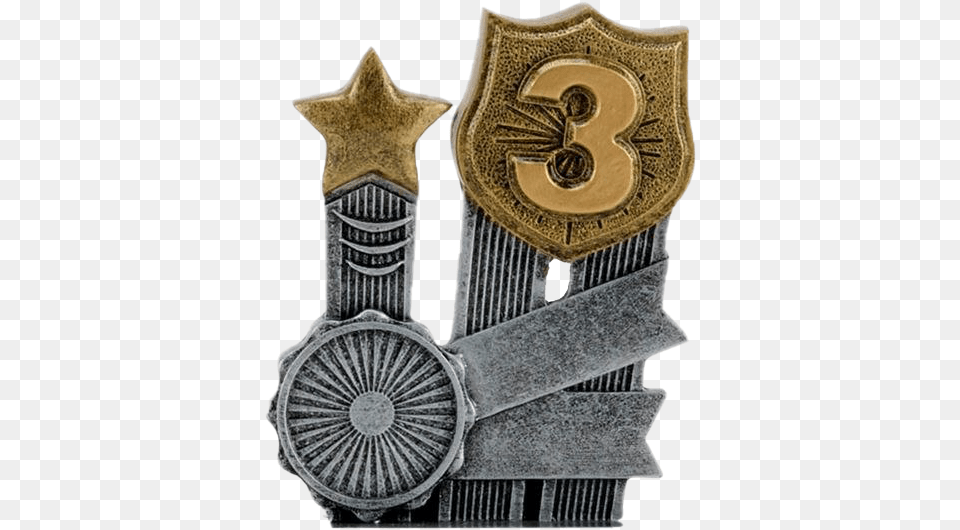 Third Place Trophy 2nd Place, Badge, Logo, Symbol, Bronze Free Png