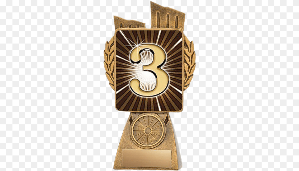 Third Place Trophy High Quality Image Deuxime Place, Symbol, Bronze, Logo, Machine Free Png Download