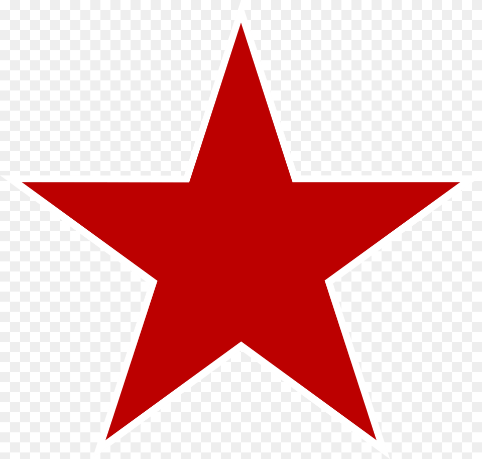 Third Roundel Of The Hungarian Red Air Force 1919 Clipart, Star Symbol, Symbol Free Png
