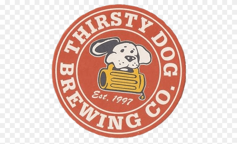 Thirsty Dog Beer Coaster, Logo, Face, Head, Person Free Png Download