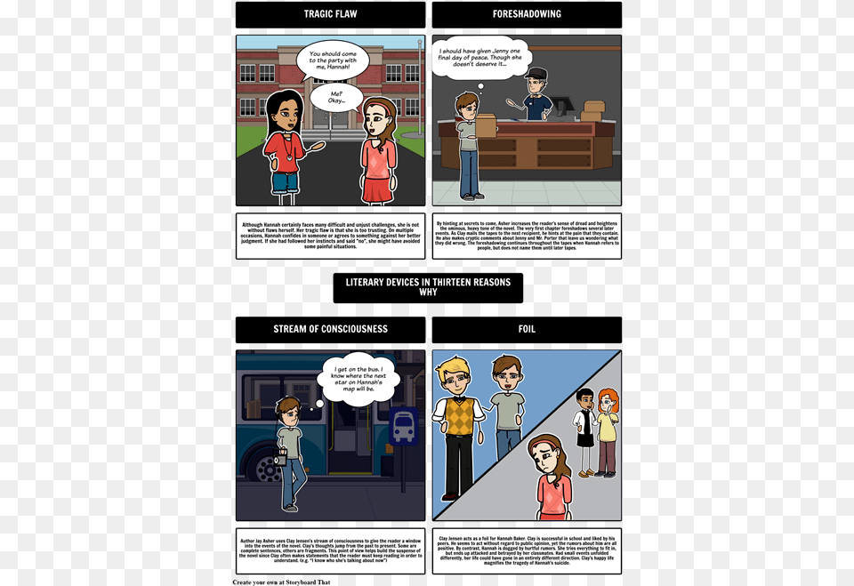 Thirteen Reasons Why Comic, Publication, Book, Comics, Boy Free Png Download