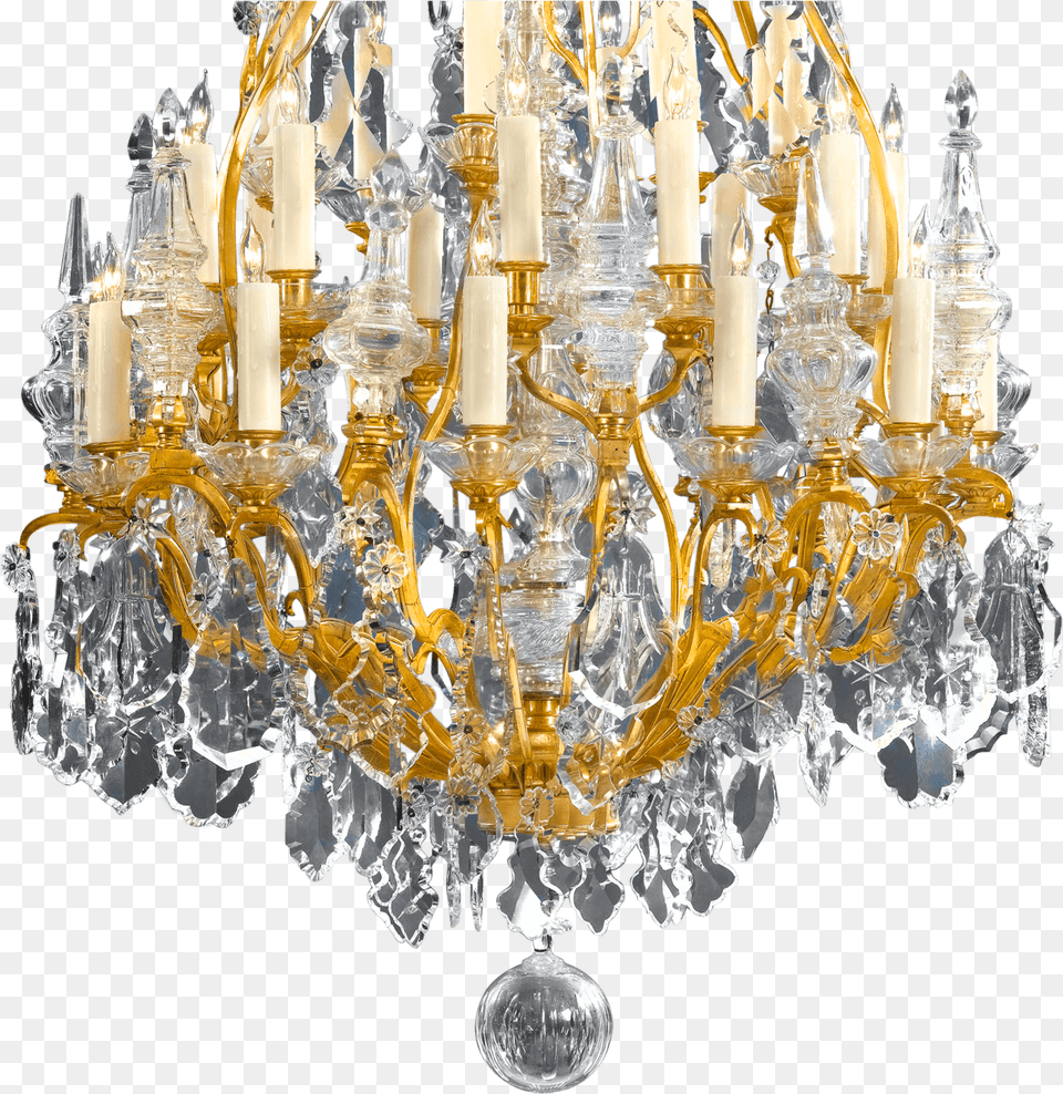 Thirty Light Baccarat Crystal Chandelier Chandelier, Lamp Png