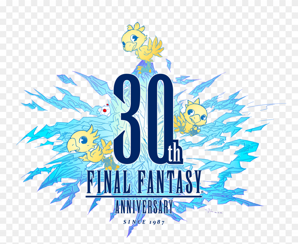 Thirty Years Ago In December 18 Of 1987 Videogame Final Fantasy 30th Anniversary Tracks, Advertisement, Logo, Poster, Person Free Transparent Png