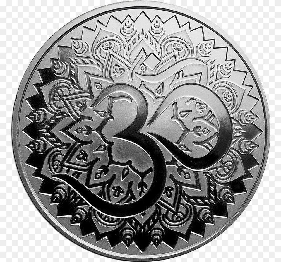 This 2017 Aum 1oz Silver Shield Round Is The Newest Silver, Machine, Wheel Free Png Download